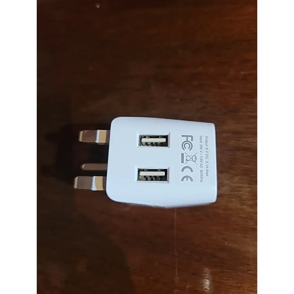 Celtics Travel Plug Adapter With 2 USB Ports US Hong Kong Malaysia Qatar